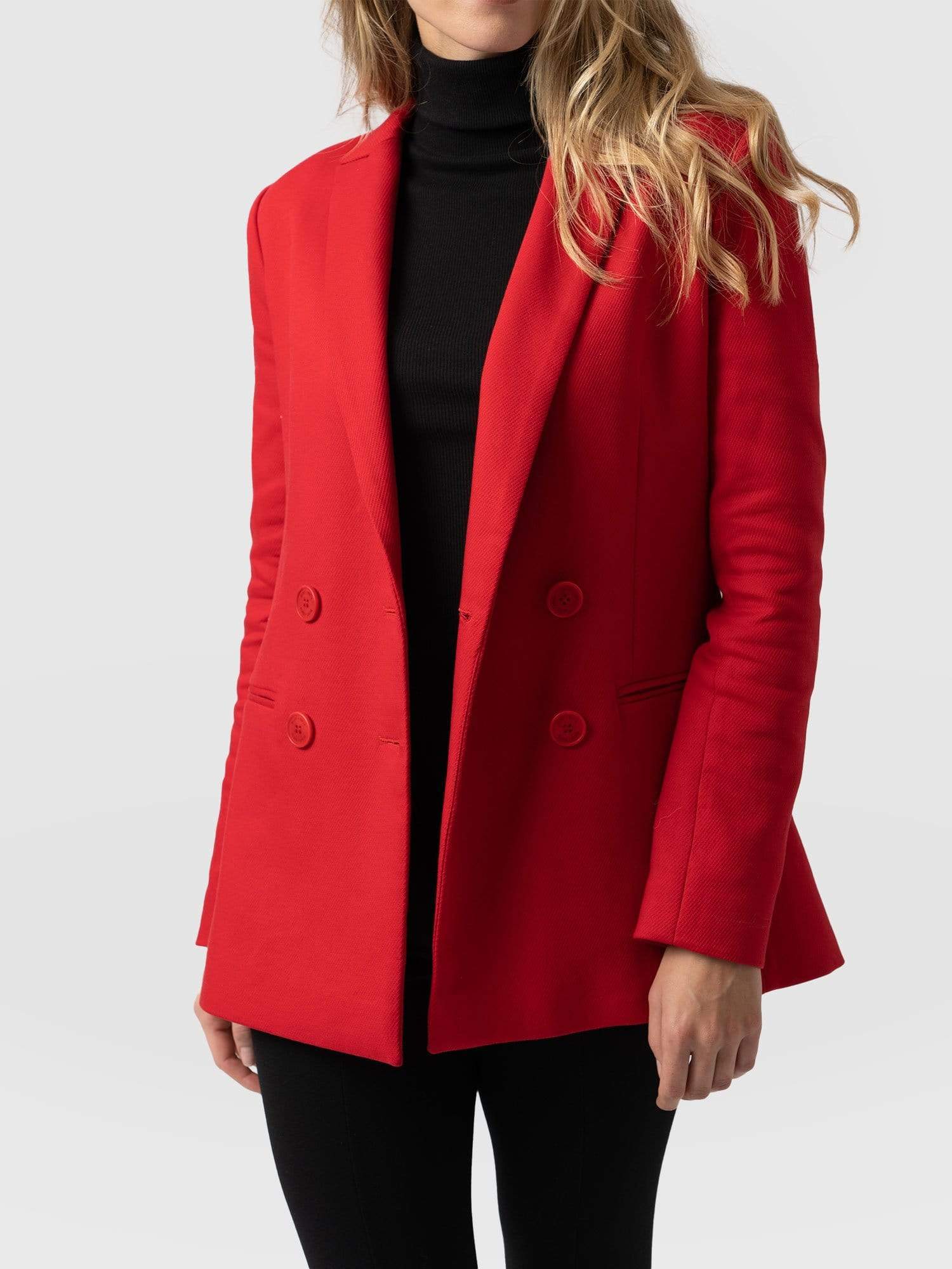 Cambridge Blazer Red - Women's Blazers | Saint + Sofia® USA